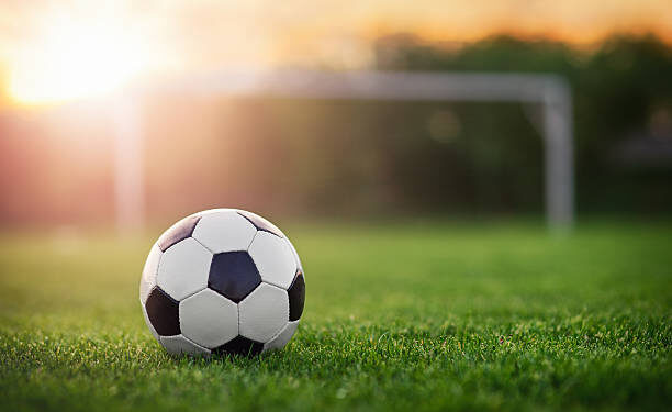 Soccer sunset